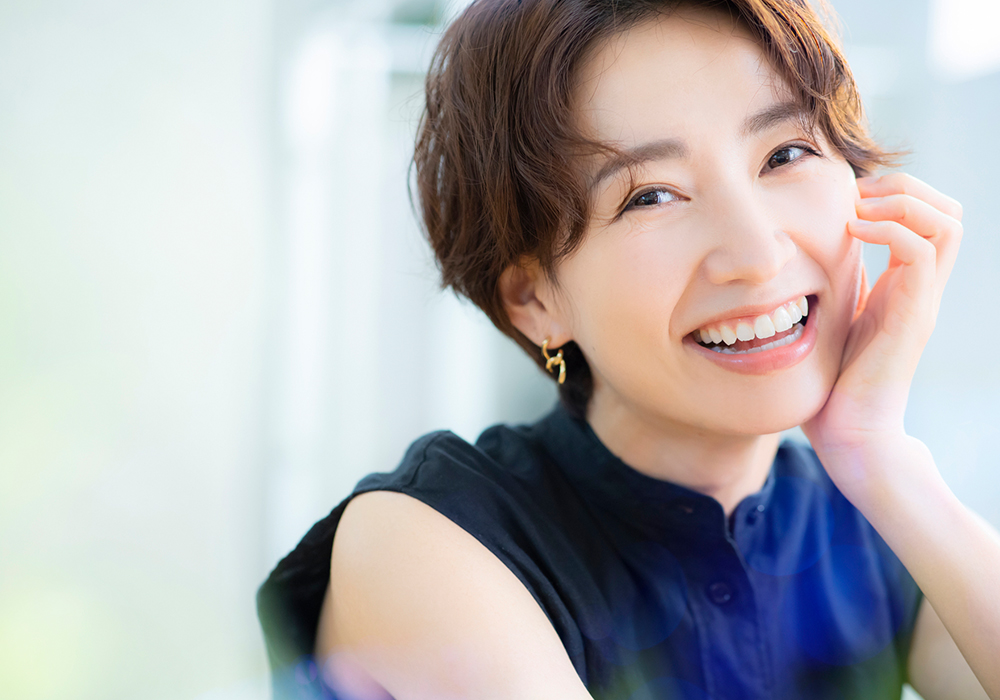 美しくさわやかな印象の口元に