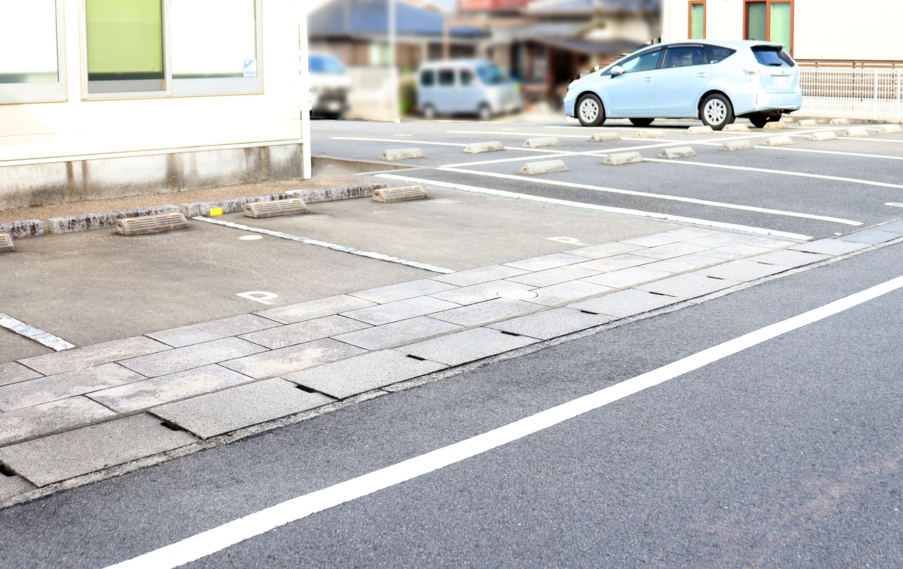 ゆとりのある駐車スペース